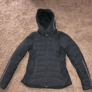 Lululemon down winter jacket, black, size 8